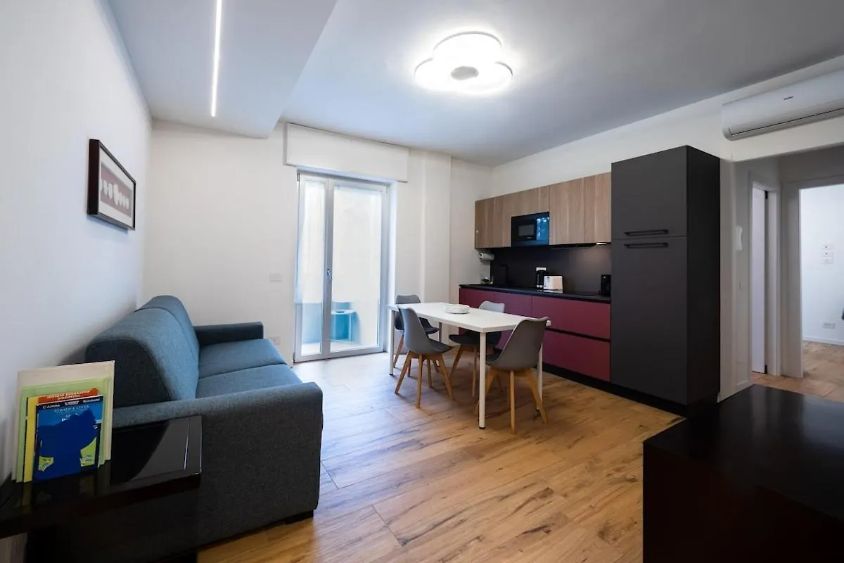 Modern Red Flat In Verona Appartement