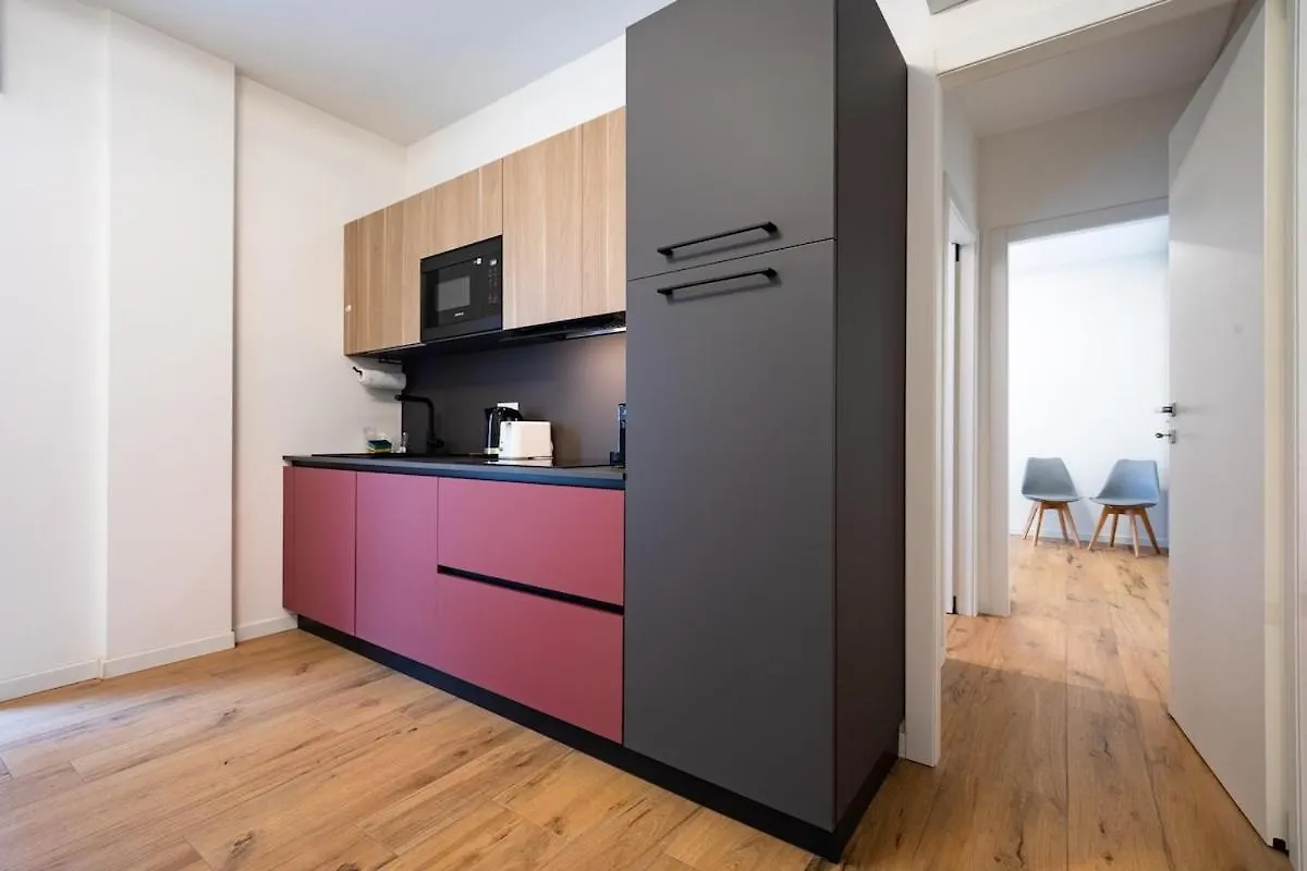 Modern Red Flat In Verona